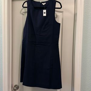 Cute cotton navy blue dress